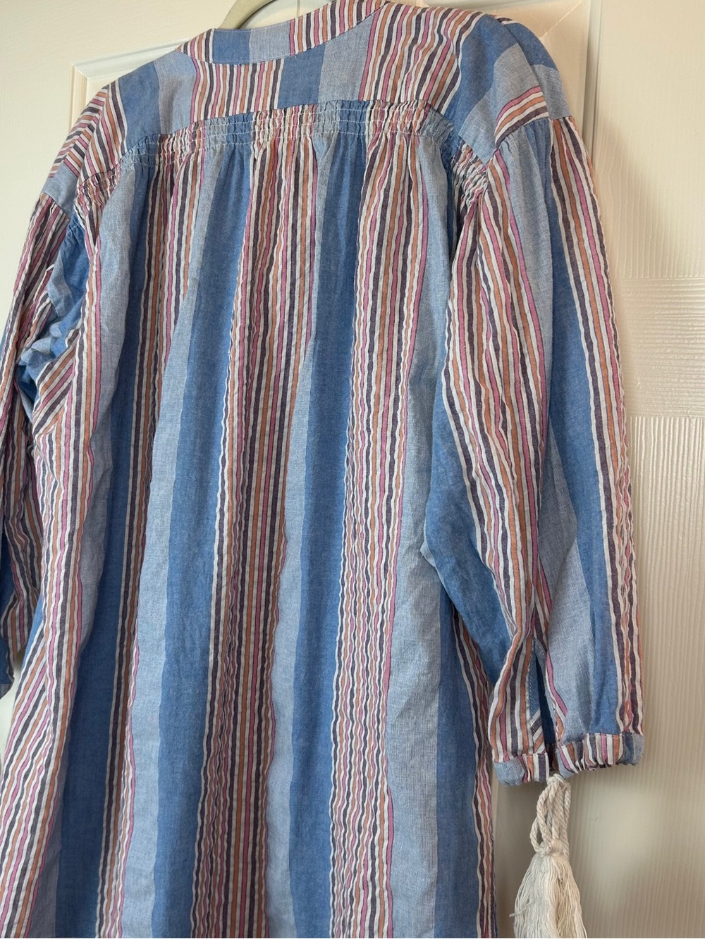 Liv Los Angeles Striped Cotton Tunic Top - Picture 10 of 13